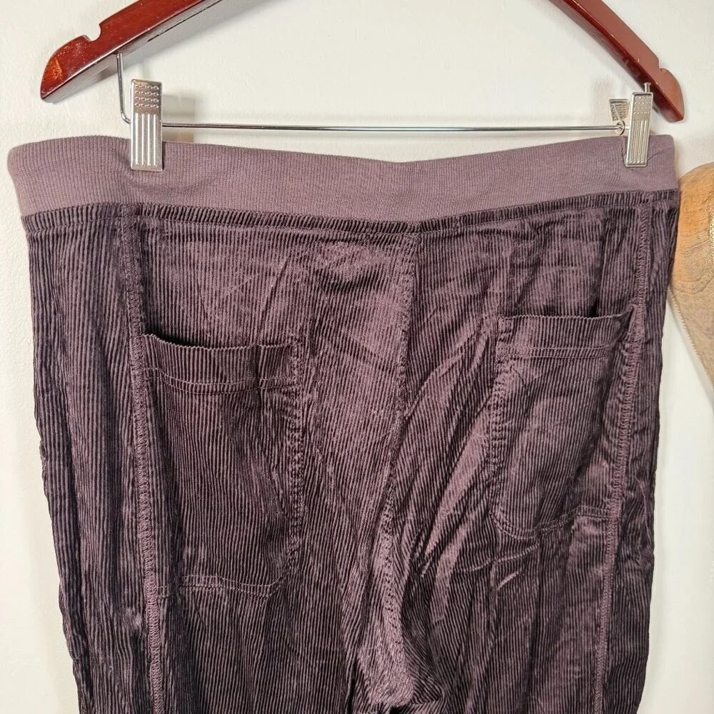 Relaxed Wide Leg Lounge Palazzo Trousers Crinkled Whimsigoth Boho LARGE in Brown